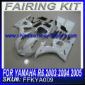 For YAMAHA R6 2003 2004 2005 Carenados de la motocicleta baratos WHITE&NO DECALS FFKYA009